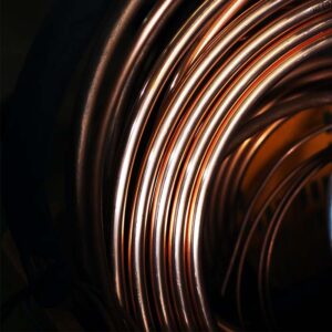 round copper pipes