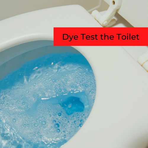 Dye Test the Toilet