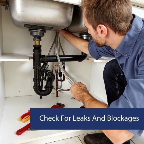 Once you have inspected and tested the pipes, it's time to check for any leaks or blockages. 
