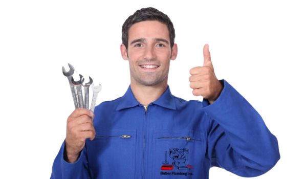 plumber with wrench